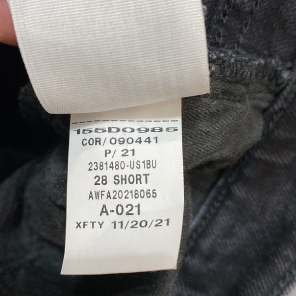 Abercrombie Dad Jean in black with criss crossed waist Size 28 - Picture 12 of 14